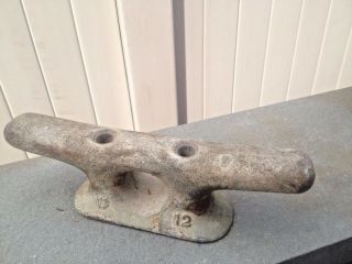 Vintage Wc Wilcox Crittenden 12 " - 10.  5 Lb Cast Iron Boat Cleat Dock Tie Down
