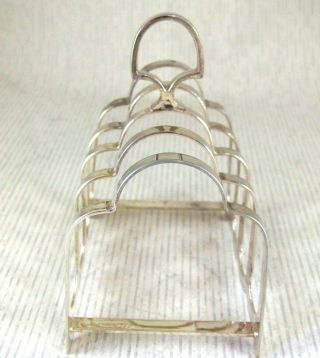 SOLID SILVER TOAST RACKS Hallmarked: - SHEFFIELD 1933 4