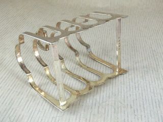 SOLID SILVER TOAST RACKS Hallmarked: - SHEFFIELD 1933 5