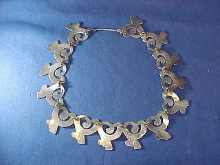 Vintage TAXCO Mexican STERLING Mid Century CHOKER NECKLACE by ANTONIO REINA 4
