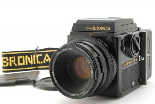 【rare Mint】zenza Bronica Sq - B 6x6,  Zenzanon Ps 80mm F2.  8,  120 Back From Japan