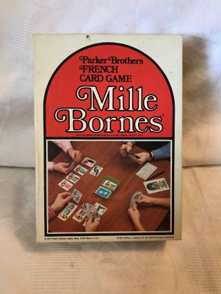 Mille Bornes French Card Game 1971 Parker Brothers Complete