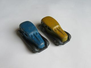 Vintage Tin Metal Slush Cars Toy Sedan Made In Japan 3 1/4 "