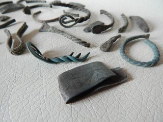 Ancient Bronze Vikings Bracelets (fragments).  Kievan Rus.
