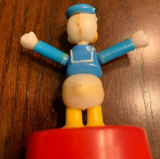 Vintage Disney Kohner - Donald Duck Mini Push Puppet 5