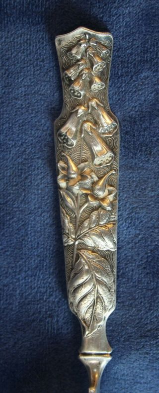 Sterling Silver Shiebler Flora Master Butter Knife 2