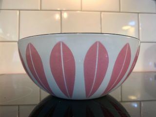 Rare Cathrineholm Lotus Pink White 8 - Inch Bowl
