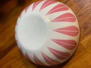 RARE Cathrineholm Lotus PINK white 8 - inch Bowl 2