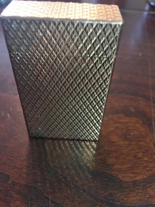 RARE VINTAGE COLLECTIBLE S.  T.  DUPONT 18K SOLID GOLD LIGHTER BRIQUET FEUERZEUG 3