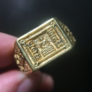 Ring Phra Lp Sothon Thai Amulet Love Luck Rich Attract Protect Size 11