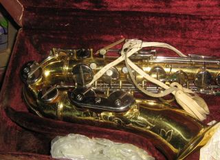 Vintage Martin Busine Tenor Saxophone with Case,  Grassi,  French,  Italy 4