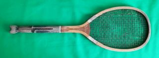 Antique 1890 & 1905 Slazenger " The Demon " Fishtail Tennis Rackets