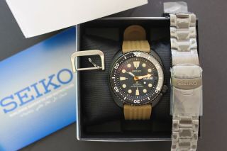 Rare Seiko Prospex SRPC49K1 Black Darth Ninja Turtle Limited Edition Diver Watch 6