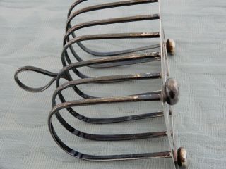 Heavy 1902 Silver Toast Rack by 