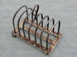 Heavy 1902 Silver Toast Rack by 