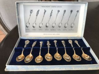 Vintage Reed & Barton Sterling Silver Harlequin Coffee Spoons