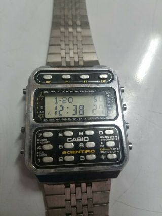 Vintage Casio Cfx - 200 197 Scientific Calculator Wristwatch,  Exc Cond,