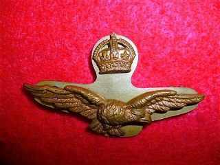 The Royal Air Force Field Service Kc Wedge Cap Badge - Ww2