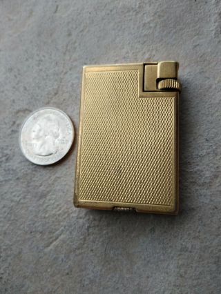Vintage Rare Alfred Dunhill Lighter Gold London Made In Switzerland Lighter