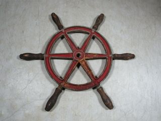 Vintage/antique Small Steel Cast Iron Metal Ship 