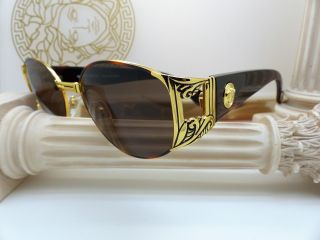 Rare Vintage Gianni Versace Sunglasses Mod.  S63 Col.  14l Old Stock