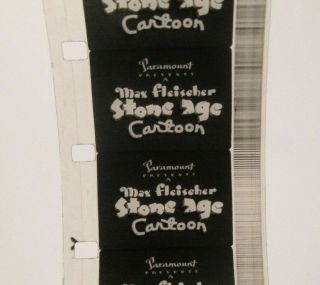 16mm film 1940 Max Fleischer Stone Age Cartoons THE FULLA BLUFF MAN vintage 9th 3