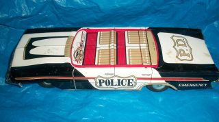 Japan Tin Ford Galaxie Police Car Or Restore