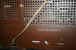 SABA WILDBAD 8,  german vintage tube radio,  built 1957,  restored 10