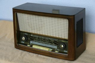 SABA WILDBAD 8,  german vintage tube radio,  built 1957,  restored 4