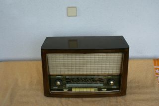 SABA WILDBAD 8,  german vintage tube radio,  built 1957,  restored 5