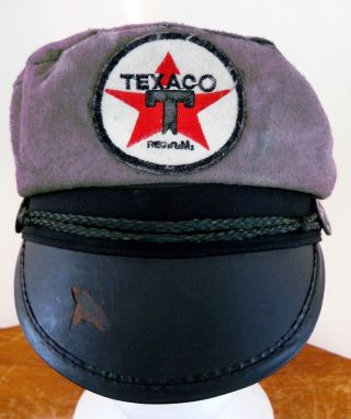 Vintage 1940 ' s Texaco Gas Station Attendant Hat Cap - - 2