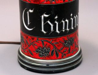 Vintage 1960s Italian Art Pottery Herbal Apothecary Jar Lamp Vase Bagni Raymor 7