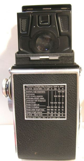 VINTAGE ROLLEIFLEX CAMERA 1:2.  8/80 Heidosmat Xenotar Franke GERMANY 5