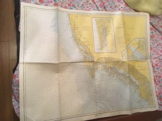 Vtg Nautical Chart: C&gs 1254 Chatham River To Clam Pass,  Gulf Coast Florida