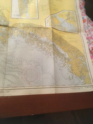 Vtg Nautical Chart: C&GS 1254 Chatham River to Clam Pass,  Gulf Coast Florida 3