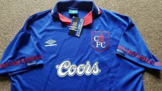 Vintage Rare 1994/1995 Chelsea COORS Umbro Football Shirt XL Never Worn with Tag 3