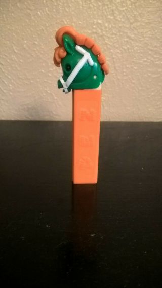 Vintage Horse Pony Pez Dispenser Rare Orange & Green Color Variation No Feet 4