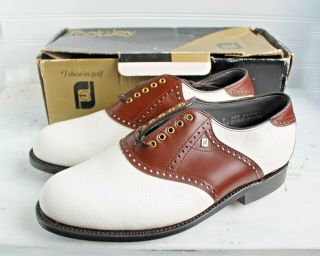 Vintage Footjoy Classics Dry Mens Golf Shoes 51375 9eee Made In Usa