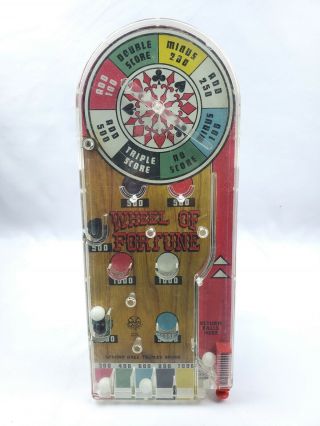 Wheel Of Fortune Miniature Mini Pinball Game Toy,  Vintage,  Marx Toys Made In Usa