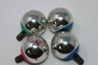 RARE 1937 (19) Reliance JAPAN Mercury Glass C - 6 Christmas Light Bulbs,  ALL WORK 5