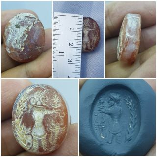 Sasanian Very Old Agate Intaglio Seal