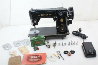 1954 Singer 306 (k) Vintage Sewing Machine W/cams & Accessories 306