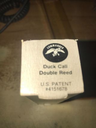 Rare Vintage Duck Cammander Square Luna,  Louisiana Duck Call 8
