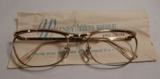 Vintage Whitney Optical Sandra Gold 50/20 1/10 12k G.  F.  Eyeglass Frame Nos 336