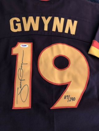 TONY GWYNN VINTAGE BROWN 1982 ROOKIE JERSEY SIGNED AUTOGRAPH AUTO PSA/DNA RARE 2