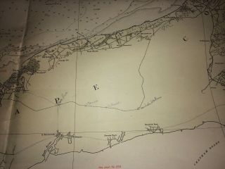 Antique C&GS Navigational Chart 1208 Cape Cod Bay,  1921. 5
