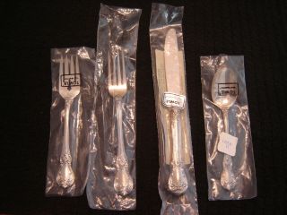 Towle Old Master Sterling Silver 4 Piece Place Setting In Factory Wrappers