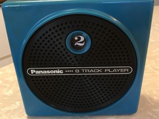 Vintage Panasonic Portable Blue Dynamite Plunger 8 Track Tape Player Rq830s 2