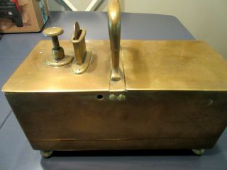 Antique Brass Honesty Box Bronze Coin Operated Tobacco Dispenser Tobacciana 8