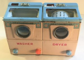 Vintage T.  N.  Tin Toy Westinghouse Washer And Dryer Made In Japan